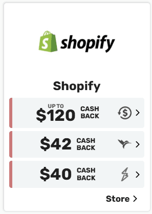 Cashback offer example for Shopify
